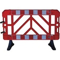 Absperrgitter aus PP, Füsse PVC, rot