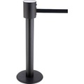 undefined, Absperrpfosten RS-Guidesystems® GLA 200, schwarz, Gurtband schwarz & ausziehbar bis 20 m, Ø 350 x H 1000 mm, Metall lackiert & Kunststoff