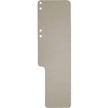 Aktenschwänze Exacompta, blanko, B 100 x H 320 mm, mit Seitenfalz, genutet & gelocht, Blauer Engel, Recycling-Karton, grau, 100 Stück