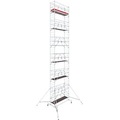 Krause 772114 FahrGerüst Aluminium Rollgerüst fahrbar Arbeitshöhe (max.): 13.40 m Silber 364.5 kg