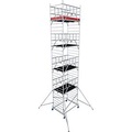 Krause 945174 FahrGerüst Aluminium Rollgerüst fahrbar Arbeitshöhe (max.): 10.30 m Silber 287.60 kg