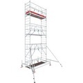 Krause 774040 FahrGerüst Aluminium Rollgerüst fahrbar Arbeitshöhe (max.): 7.50 m Silber 229 kg