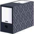 Bankers Box, Archivschachtel BANKERS BOX® Décor, FSC®-zertifizierter Karton, L 345 x B 150 x H 253 mm, für DIN A4 Formate, mitternachtsblau, 5 Stück