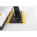 Anti-Ermüdungsmatte, PVC / Neopren feste Größe, schwarz / gelb 900 x 600 mm
