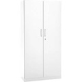 undefined, Büroschrank, 5 OH, abschliessbar, mit aufliegenden Türen, B 950 mm, Verkehrsweiss