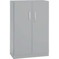 undefined, Büroschrank, 3OH, abschliessbar, mit aufliegenden Türen, B 800 mm, Weissalu