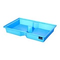 bauer, Bauer PE-Auffangwannen für Paletten, blau, Auffangvolumen 100 L