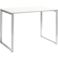 NowyStyl Group, Konferenz-Stehtisch Squart, B 1800 x T 900 x H 1120 mm, weiß/alu
