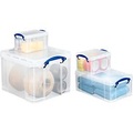 Rub, Box, Kunststoff, Really Useful Boxes SET, transparent, inkl. Deckel