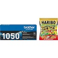 Brother, Brother Tonerkassette TN-1050, schwarz + HARIBO Saft Goldbären Minis, GRATIS