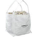 Schäfer Shop Genius, Containersack Schäfer Shop Genius Big Bag, oben offen, bis 100 kg, 2 Hebeschlaufen, 5 Stück, B 400 x T 400 x H 400 mm, weiss