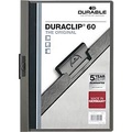 DURABLE Klemmmappen DURACLIP, DIN A4, Kunststoff, mit Clip, anthrazit