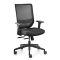 TrendOffice, TrendOffice Bürodrehstuhl TO-SYNC mit Armlehnen und Unirollen Netz-Rückenlehne