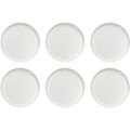 Dessertteller Solea flach, Ø 190 mm, uni, weiß, Porzellan, 6 Stück