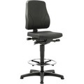 Drehstuhl All-In-One 9631, Aufstiegshilfe und Gleitern, Kunstleder, Skai schwarz