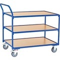fetra® leichter Tischwagen, 3 Böden, 1000 x 700 mm