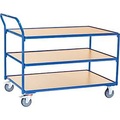 fetra® leichter Tischwagen, 3 Böden, 1200 x 800 mm