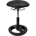 Topstar, Fitness-Hocker SITNESS BOB, ergonomisches Sitzen, Sitzhöhe 440 bis 570 mm, schwarz, Gestell schwarz pulverbeschichtet