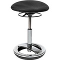 Topstar, Fitness-Hocker SITNESS BOB, ergonomisches Sitzen, Sitzhöhe 440 bis 570 mm, schwarz, Gestell verchromt