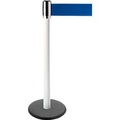 Gurtpfosten GLA 29, weiss, Gurt blau
