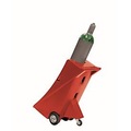 undefined, Gasflaschenwagen mit Stützrad, Polyethylen, B 495 x T 800 x H 1110 mm, bis 80 kg, 1 Flasche Ø 320 mm, Zurrband zur Flaschensicherung