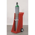 undefined, Gasflaschenwagen, Polyethylen, B 495 x T 627 x H 1110 mm, bis 80 kg, 1 Flasche Ø 320 mm, Zurrband zur Flaschensicherung