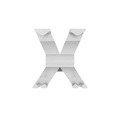 Garderobenhaken WGX, B 145 x T 157 x H 175 mm, Feinstruktur, recyceltes Aluminium, weiss