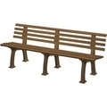 Gartenbank, 4-Sitzer, L 2000 mm, braun