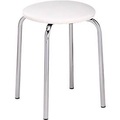 NowyStyl Group, Hocker, stapelbar, 4-Fuß-Gestell, Kunstleder-Bezug, H 440 mm, weiß