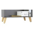 Holzfüsse für Schrank Start Off Wood mit bis zu 4 Ordnerhöhen, jeweils H 135 mm, 4 Stück