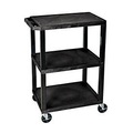 SEWT34S Kunststoffwagen Polyethylen Traglast (max.): 150 kg Schwarz