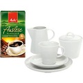 undefined, Kaffeegarnitur mit Geschirr Solea, 20-tlg. und 500 g Melitta Auslese klassisch gratis