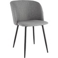 Konferenzstuhl, 2er-Set, B 570 x T 540 x H 810 mm, gepolstert, Gestell schwarz, Stoffbezug petrol
