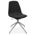 Konferenzsessel Topstar Sitness Life 1.1, dreh-/sitzhöhenverstellbar, ohne Armlehnen, B 460 x T 390 x H 480-510 mm, 4-Fussgestell, Stahl verchromt & Stoff, schwarz