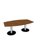 Konferenztisch, B 2000 mm, Nussbaum