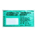 Lieferscheintaschen, Fenster links, mit Aufdruck, selbstklebend, 100 % recycelbares Pergaminpapier, Format DIN lang, grün, 250 Stück