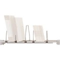 Manuflex AS1271.7035 Ablage Melamin lichtgrau 1250x 350x19mm, mit Unterzug für PACKTISCH 1500mm mit Bügel 3/2 (