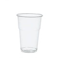 PAPSTAR, PLA Becher Papstar Pure, Volumen 0,4 l, nur für Kaltgetränke, mit Füllstrich & Schaumrand, Ø 95 x H 132 mm, glasklar, 70 Stück