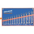 Projahn, Ratschenschlüssel-Satz GearTech, in Rolltasche, metrisch, 14-tlg.