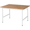 RAU Arbeitstisch, höhenverstellbar 800 - 850 mm, Buchenplatte massiv BxT 1250 x 800 mm, lichtgrau