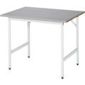 RAU Arbeitstisch, höhenverstellbar, 800 - 850 mm, Edelstahl-Platte, BxT 1000 x 800 mm