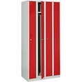 Wolf Raumspar-Schrank 4 Abteile, Schrankbreite 800 mm feuerrot RAL 3000