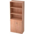 Regalschrank, B 800 x T 420 x H 2004 mm, 5 OH, 5 Böden, 2 Türen, abschliessbar,