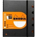 Rhodia ExaBook Notizblock, 80 Blatt, DIN A5+, 90 g/m², Doppelspiralbindung, Trennblätter, Lineal, Innentasche, liniert, mit Rahmen