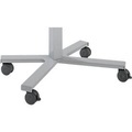 Rollen Set, für elektronisch höhenverstellbare Home Office Schreibtische NowyStyl mit Fusskreuz, 4-teilig, Ø jeweils 75 mm, schwarz