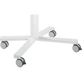 Rollen Set, für elektronisch höhenverstellbare Home Office Schreibtische NowyStyl mit Fusskreuz, 4-teilig, Ø jeweils 75 mm, weiss