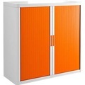 Rollladenschrank, H 1040 mm, weiss/orange