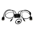 StarTech.com 2 Port VGA USB KVM Switch Kabel - VGA KVM Umschalter USB Powered mit Fernumschaltung