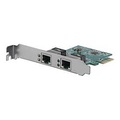 StarTech.com 2 Port Low Profile PCI Express Gigabit Ethernet Netzwerkkarte - PCIe Server Adapter