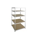 Steckregal Schwerlast, Komplettregal, mit 5 Böden, 1800x920x600 mm, verzinkt